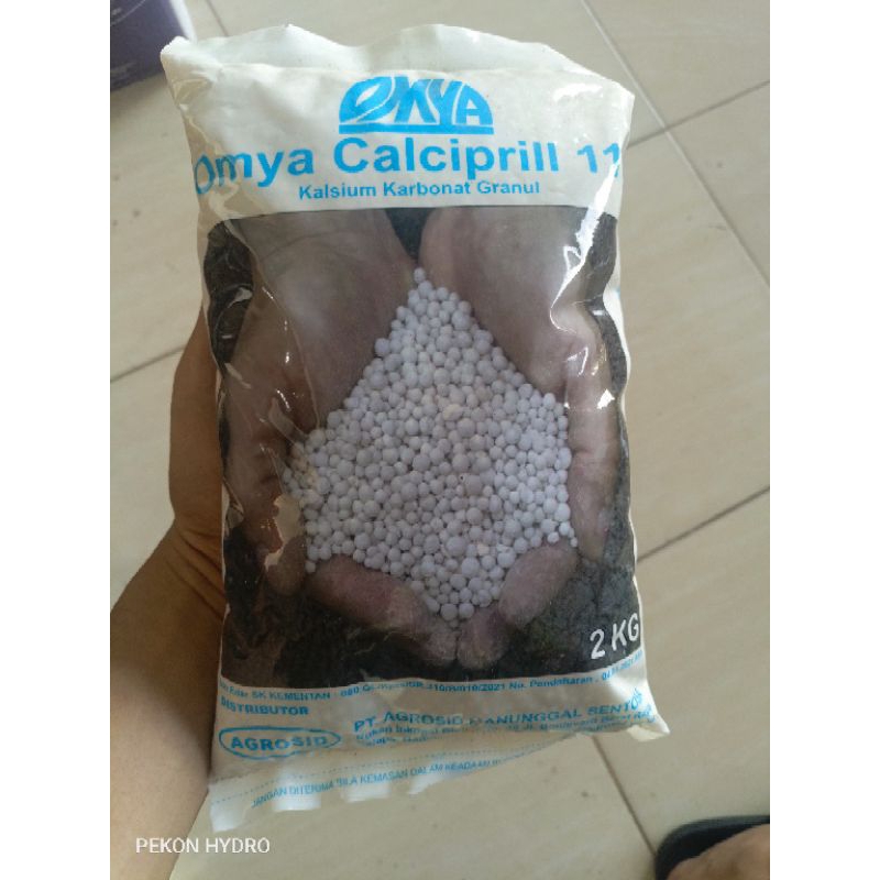 PUPUK OMYA CALCIPRILL 2 kg AGROSID - KALSIUM KARBONAT GRANUL