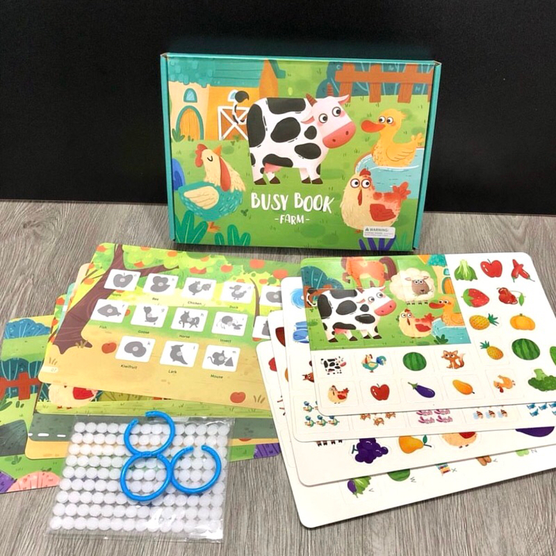 Diy Busy Book Ring/Activity book/Busy book/Buku aktivitas