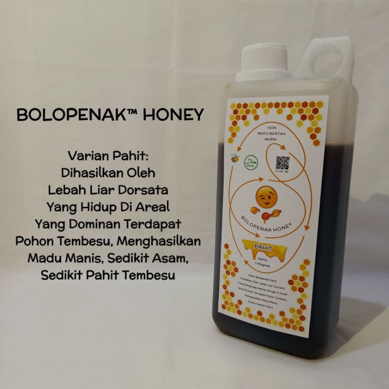 

MADU PAHIT BOLOPENAK HONEY, MADU MENTAH MURNI 100% NEKTAR