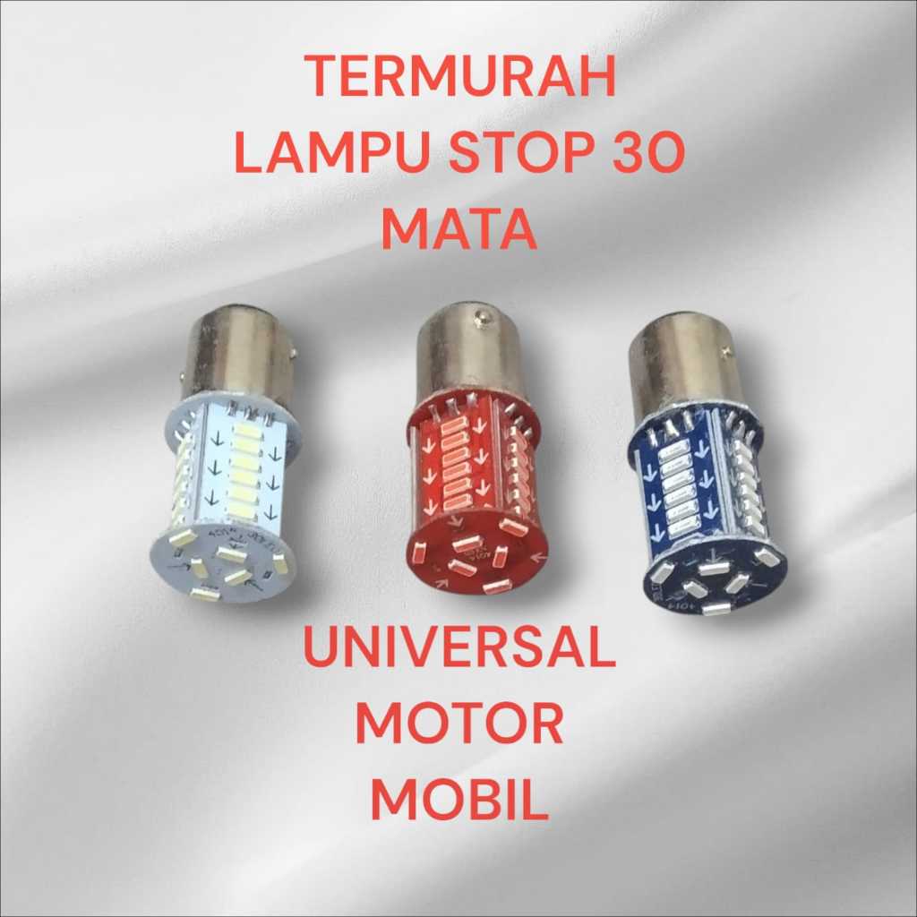 COD LAMPU STOP 30 LED LAMPU RUNING BELAKANG STOP 30 MATA MOBIL MOTOR UNIVERSAL