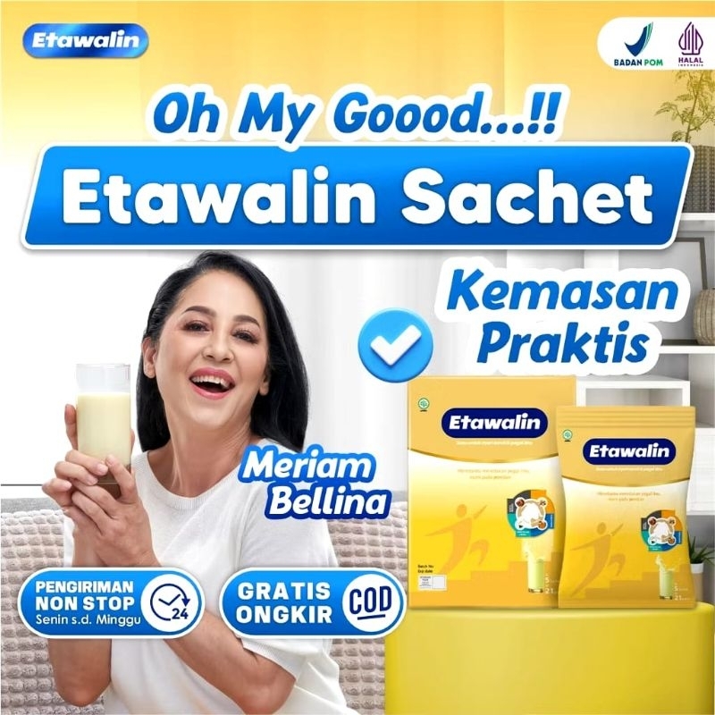 

Paket 1 Box Susu Etawalin - Susu Kambing Etawa Atasi Asam urat & Tulang Terbaik 200gram