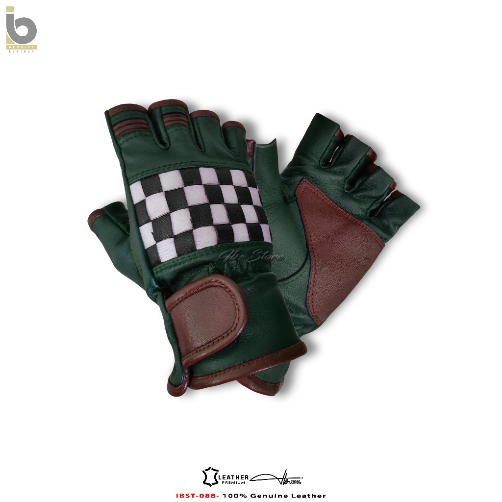 Sarung Tangan Motor Kulit Domba Asli. Gloves Kulit Premium Model Racing. Gloves Kulit Garut Asli – G