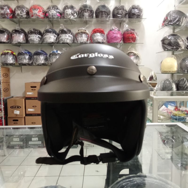 HELM CARGLOSS CFM HITAM DOFF ORIGINAL