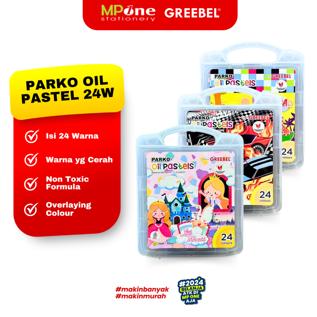 

Greebel Parko Oil Pastel 24 Warna / Crayon Warna Parko 24W Greebel