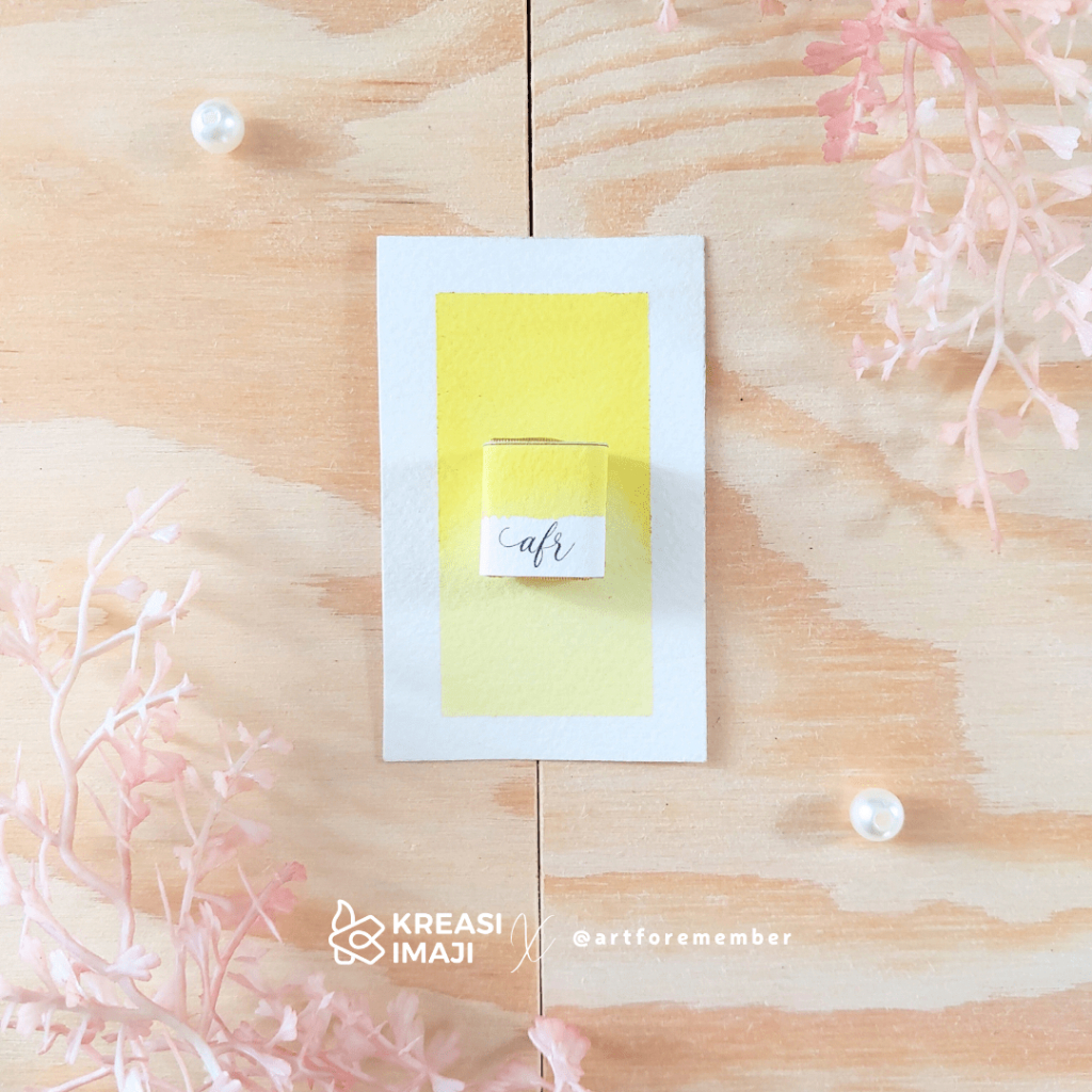 

Lemon Yellow", Individual Pan, Handmade Watercolor by Kreasi Imaji x artforemember
