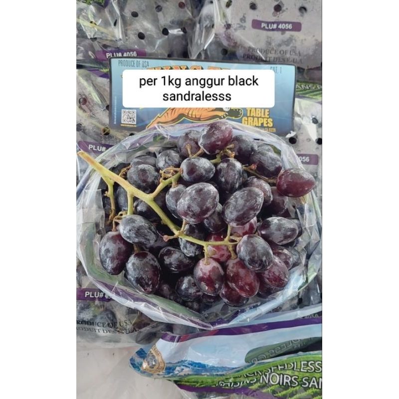 

buah anggur sandralesss per 1 kg buah