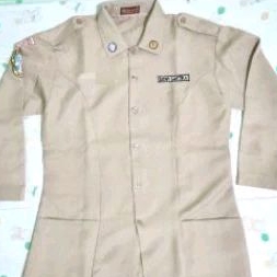 Baju Pramuka Wanita Lengan Panjang SMA Pembina Ukuran 17