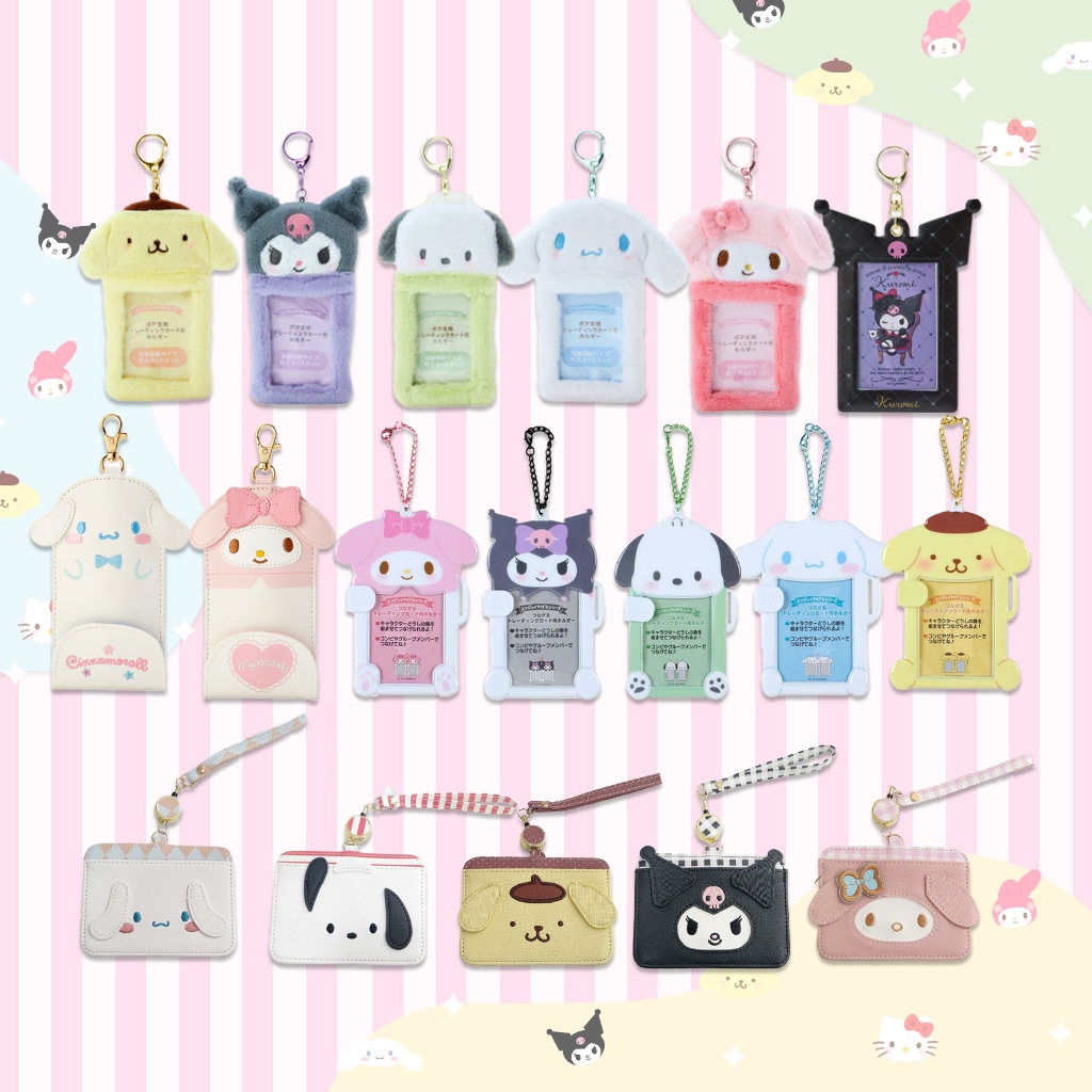 

BALMUTLUCU | ID Card Holder Cinnamoroll My Melody Kuromi Pompompurin Pochacco | Gantungan Kartu Identitas PC Holder Wadah Photocard Name Tag Keychain