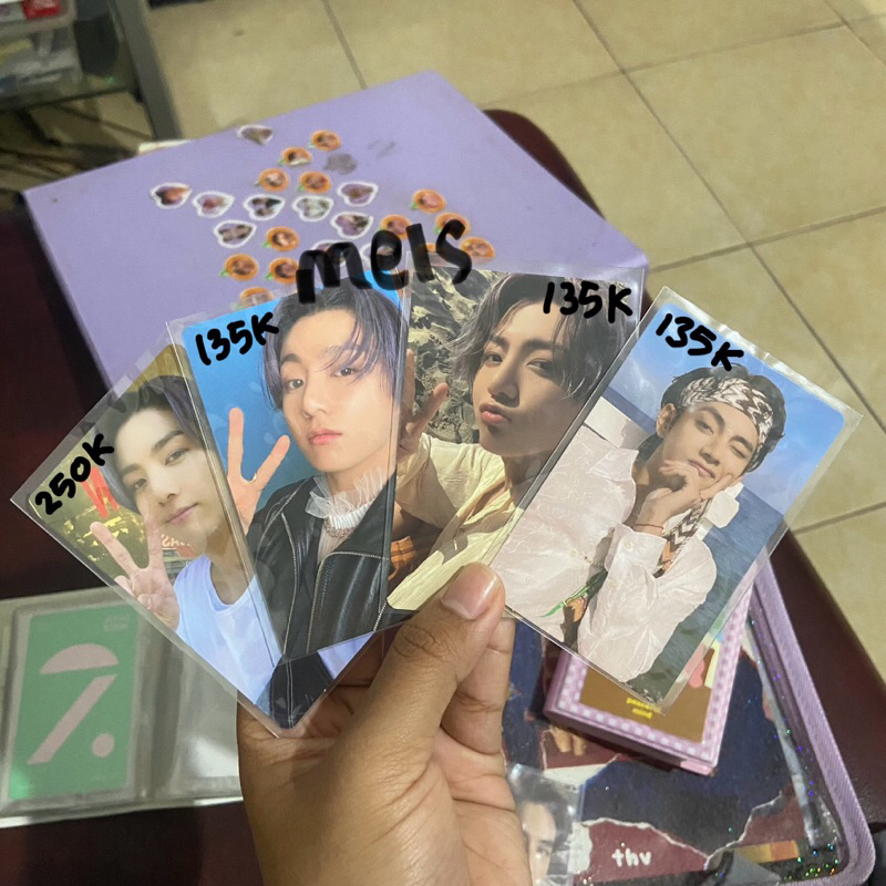 OFFICIAL PHOTOCARD BTS ALBUM BUTTER POB PRE KRDER BENEFIT PEACH CREAM TAEHYUNG V JUNGKOOK JK PC