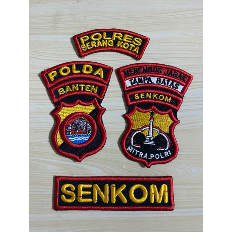 Atribut Senkom Tanpa Nama Bordir Timbul