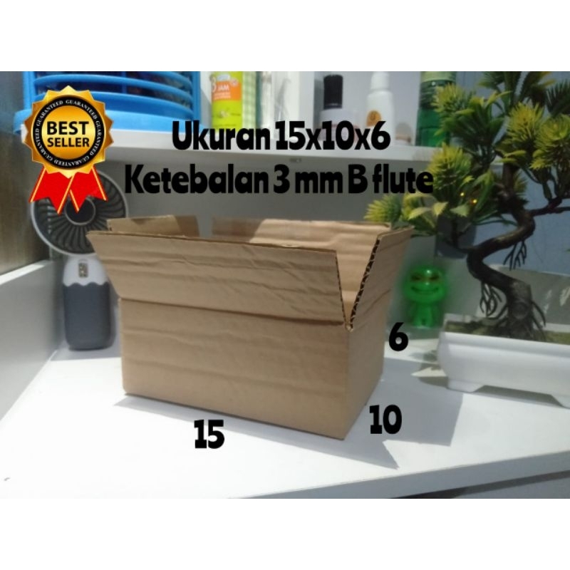 

Kardus Box Packing UK. 15x10x6 Kardus Polos Karton Box Kotak Tebal 3 mm Bflute