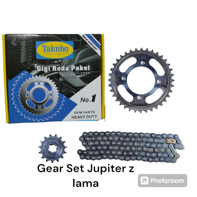 GEAR PAKET GIR GER SET YAMAHA JUPITER Z LAMA JUPITER Z BURHAN 2007 2008 2009 (BAHAN BAJA)