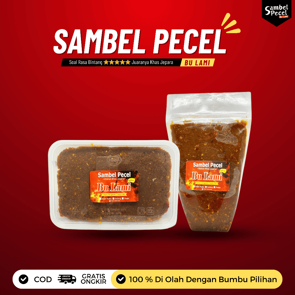 

1 kg Sambel pecel Jepara bumbu pecel bu lami enak murah