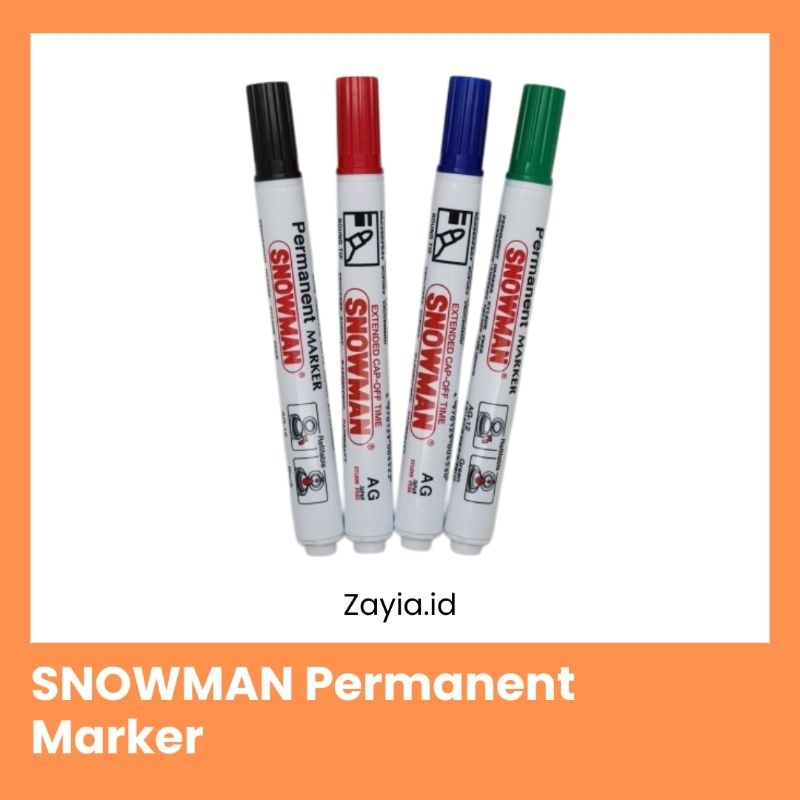 

SNOWMAN Spidol Permanen Spidol Snowman Tidak Dapat Dihapus