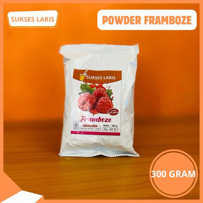 

BUBUK MINUMAN 300 GRAM UNTUK USAHA | POWDER RASA FRAMBOZE | SERBUK BUAH FRAMBOZE FRAMBOS RASPBERRY