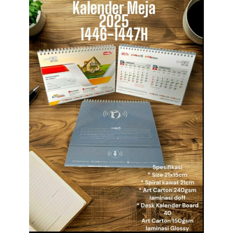 

Kalender Dinding dan kalender meja 2025 (Rodja)