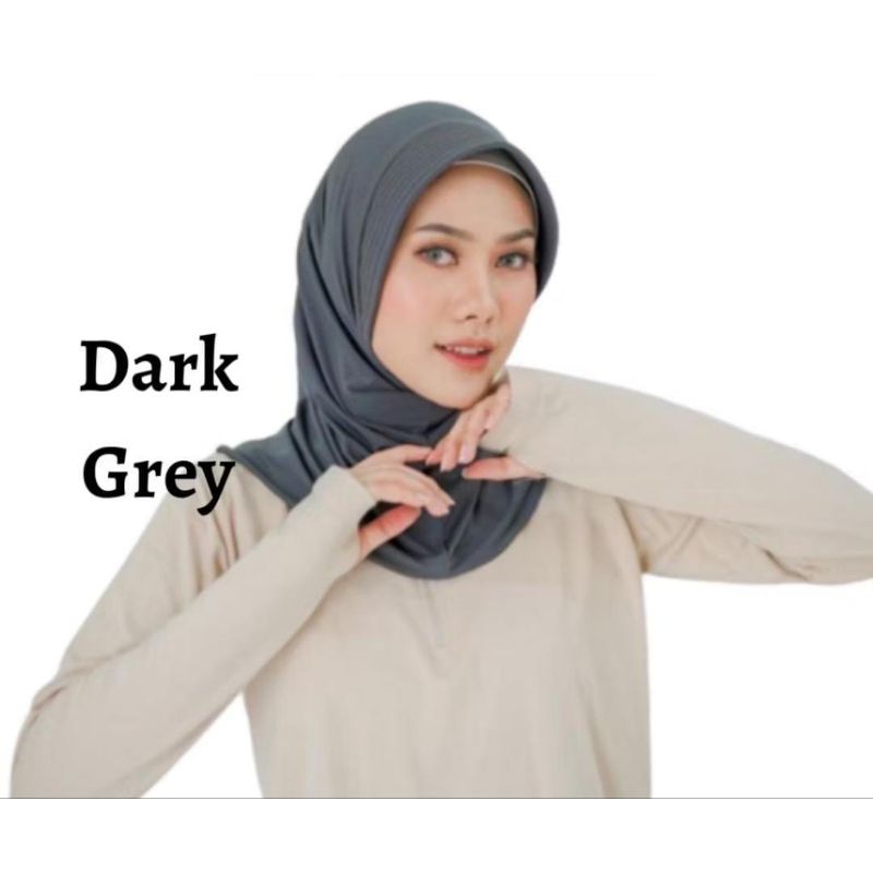 Jilbab bergo/ Jilbab sport ukuran S, M, L
