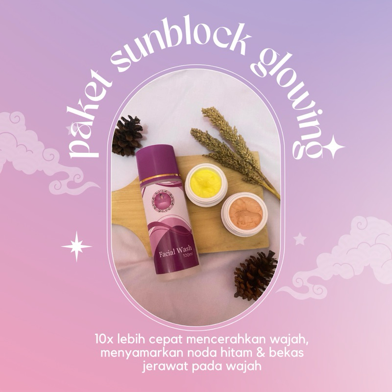 PAKET SUNBLOCK GLOWING SKINCARE FARMASI RL BEAUTY