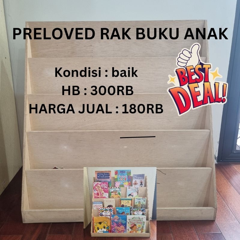 PRELOVED RAK BUKU ANAK