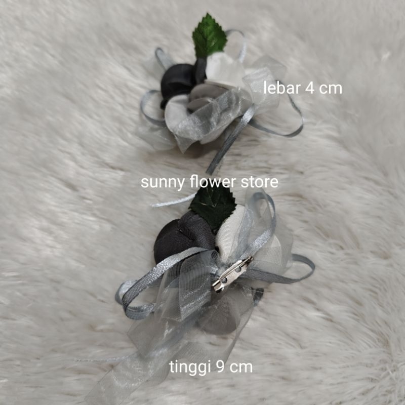 (12 pcs ) Bunga aksesoris buat Panitia/Bros pin pakai peniti