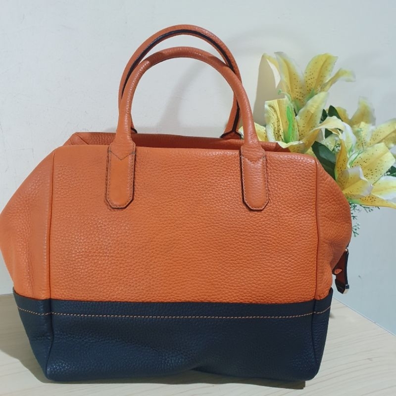 Tas Handbag Bruno Magli kulit asli Preloved