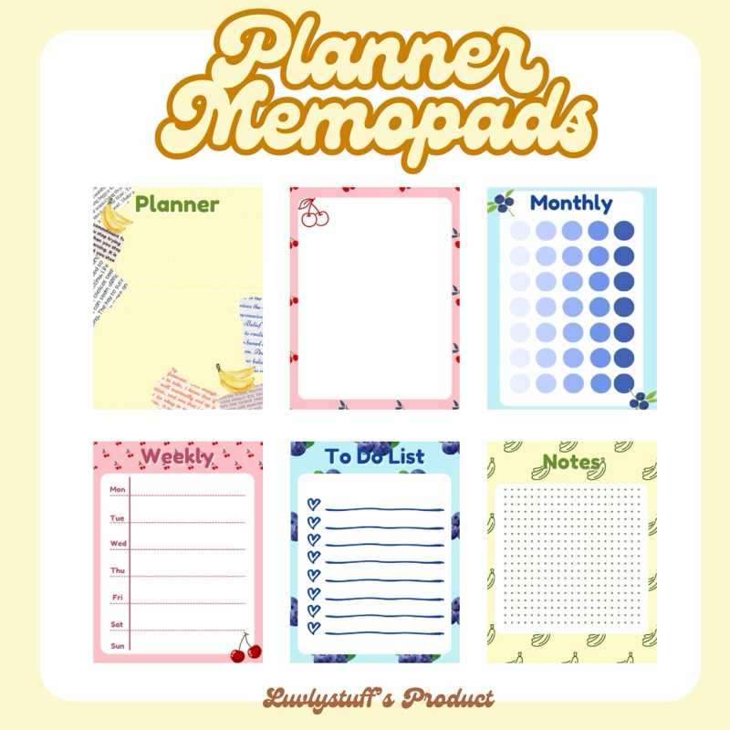 

[Luvlystuff] PLANNER MEMOPAD WEEKLY MONTHLY JOURNAL NOTES CHECK LIST || MEMOPAD BULAN MINGGU NOTE