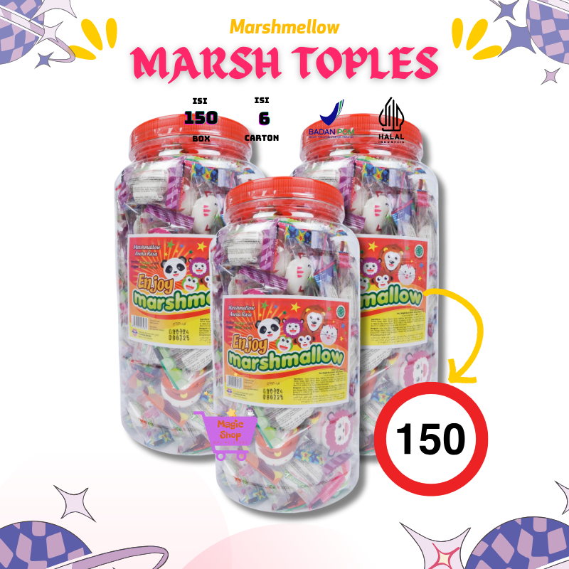 

DSM PERMEN MARSHMELLOW MATA SACHET ISI 150 PCS / PERMEN LUNAK VIRAL