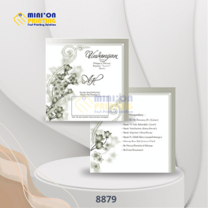 CETAK UNDANGAN PERNIKAHAN SIMPLE MEWAH ERBA 8879