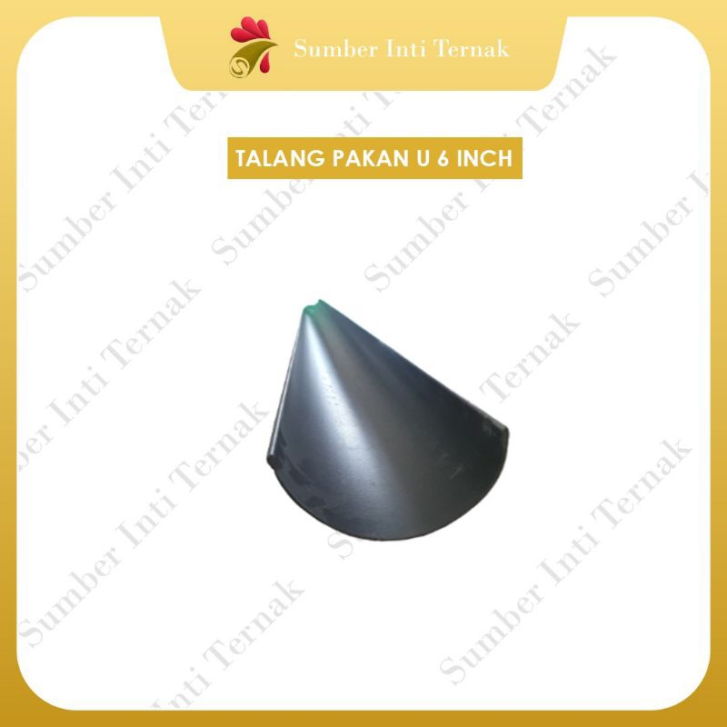 Talang Pakan U 6" PVC 4 Meter Setengah Lingkaran