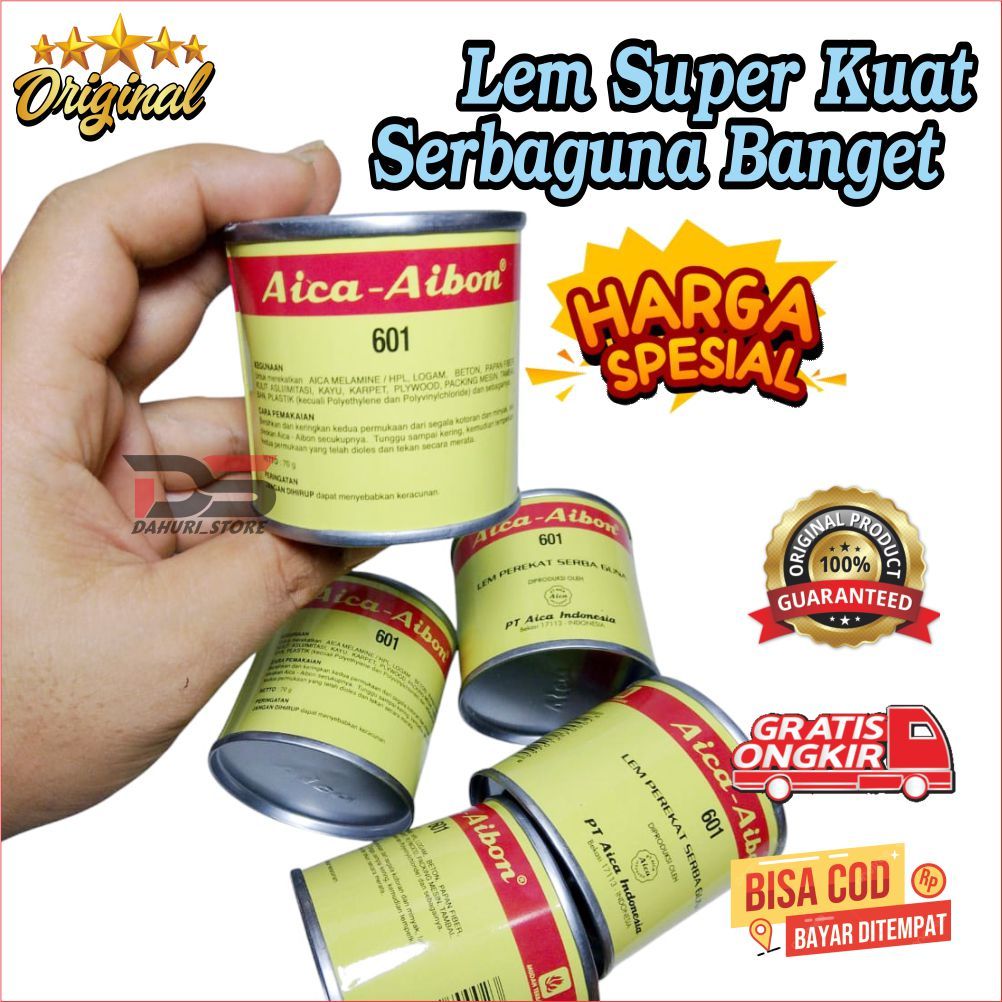 

LEM AIBON / LEM AICA AIBON KALENG ORIGINAL 70 GRAM LEM PEREKAT SERBAGUNA LEM TAHAN LAMA LEM BAGUS