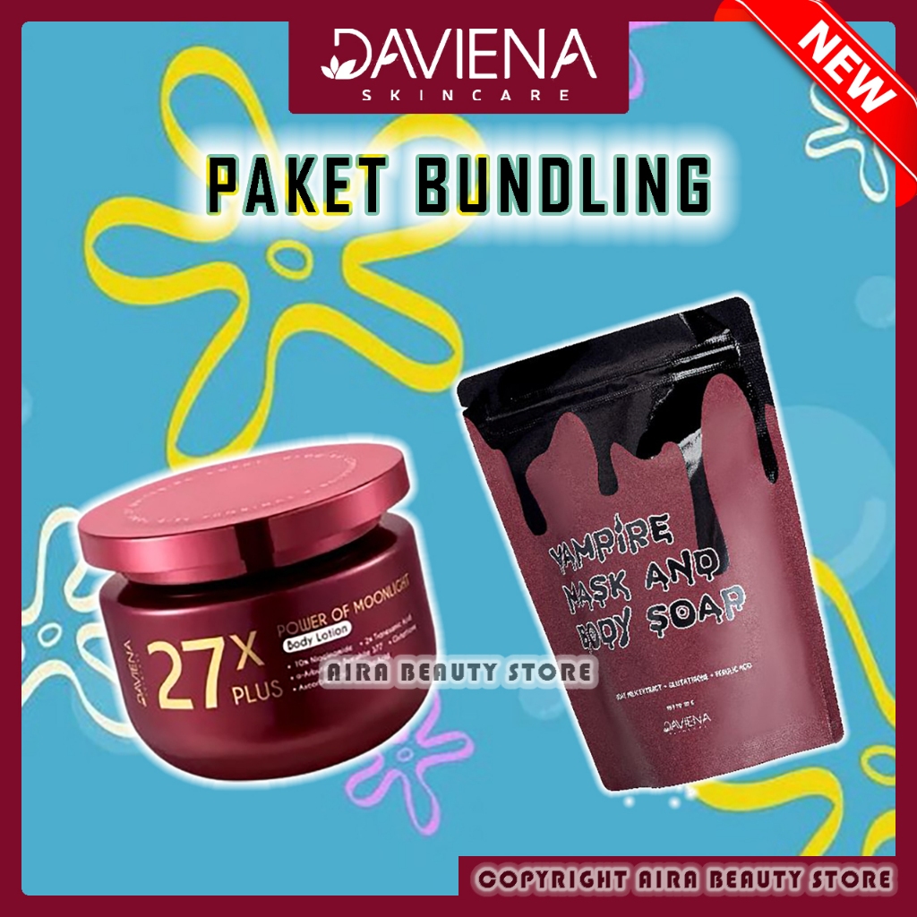 DAVIENA SKINCARE BUNDLING HANDBODY LOTION DAN SABUN MANDI DAVIENA SKINCARE