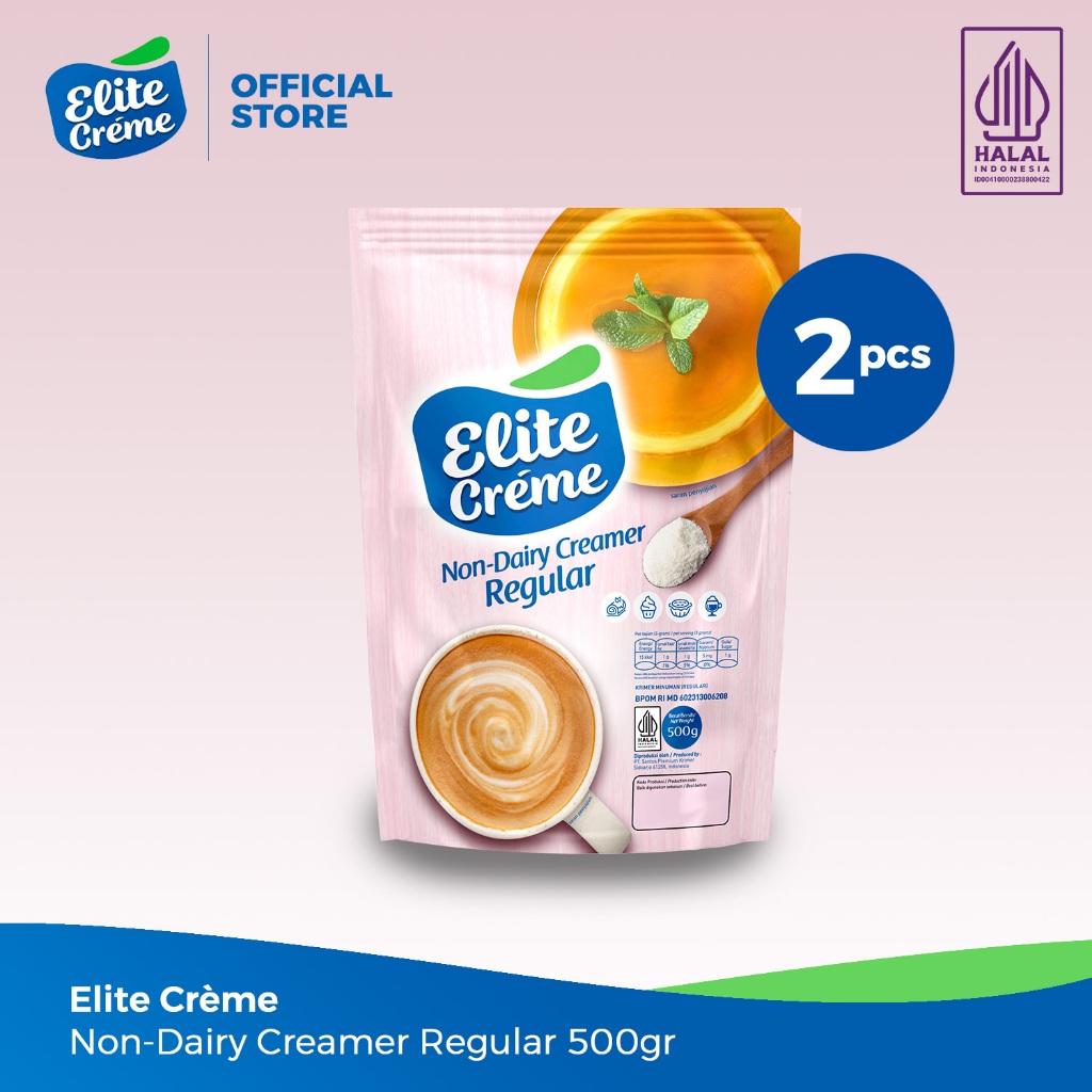 

Elite Creme Non Dairy Creamer Regular 500gr x 2