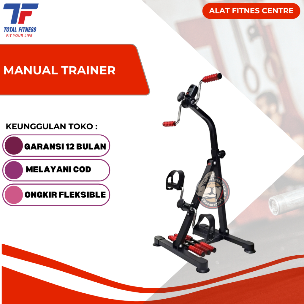 Total Fitness Manual Trainer Alat Olahraga Sepeda Terapi - Alat Fitness Sepeda Therapy