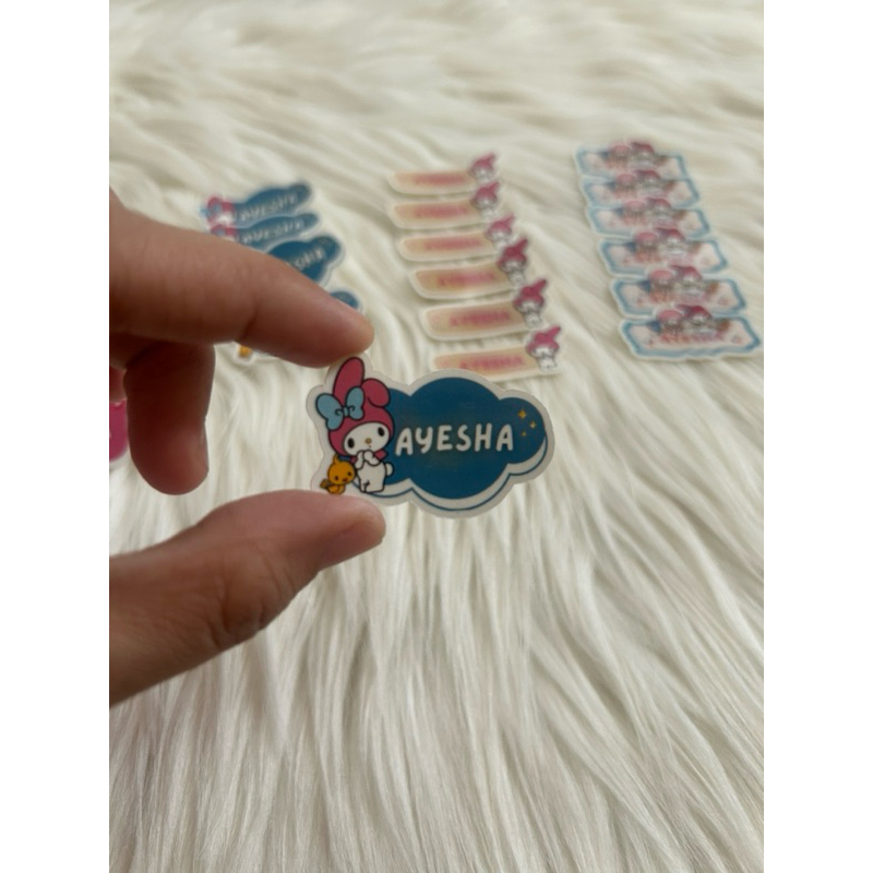 

stiker nama atau label school