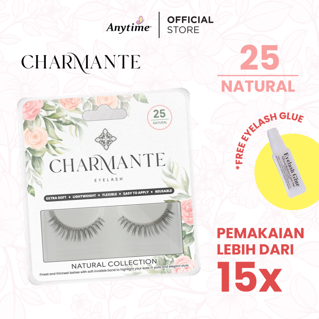 Charmante Eyelash - Natural 25 Bulu Mata Palsu Natural