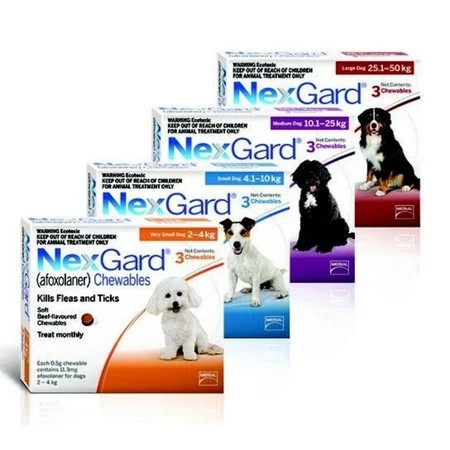 NEXGARD Obat Kutu Anjing Demodex S M L XL