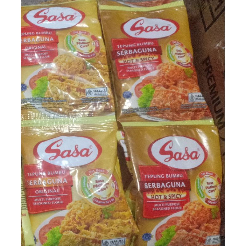 

Tepung Serbaguna original & spicy 70gr x 10saset