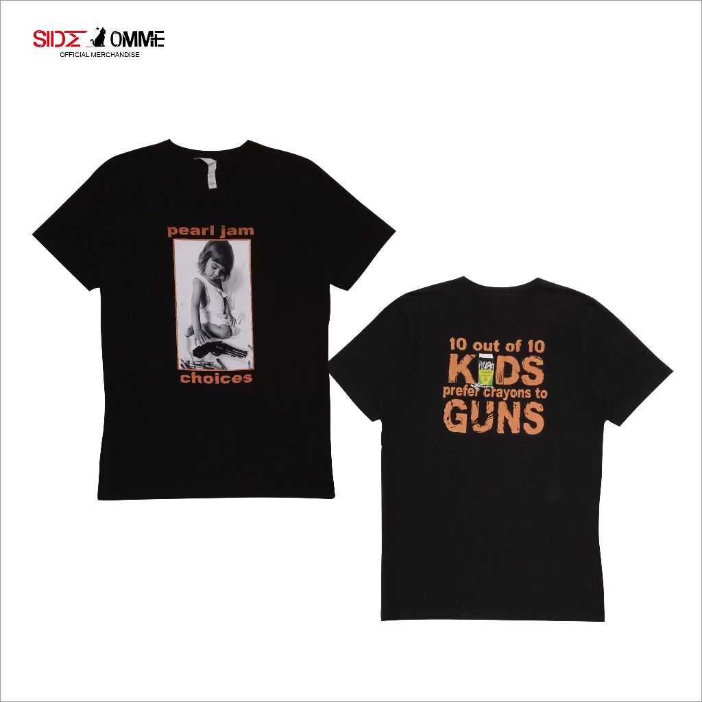 Pearl Jam Kaos Band Original (Choices - Black)