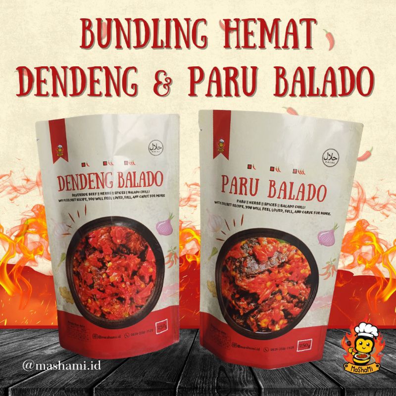 

Dendeng dan Paru Balado Bundling Hemat @ (250 gr)