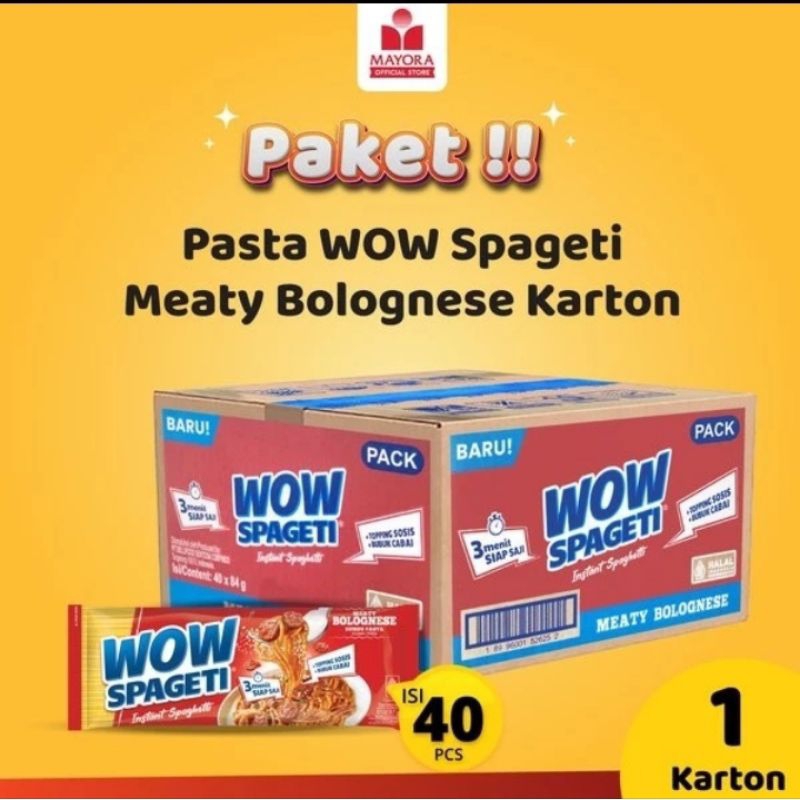 

spageti wow bolognes isi 40 pcs