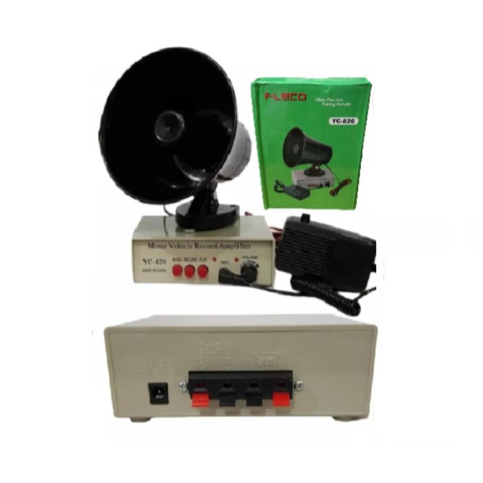 TOA MOBIL MEGAPHONE MOBIL FLECO YC-820 BISA MEREKAM SUARA KUALITAS FLECO ORIGINAL