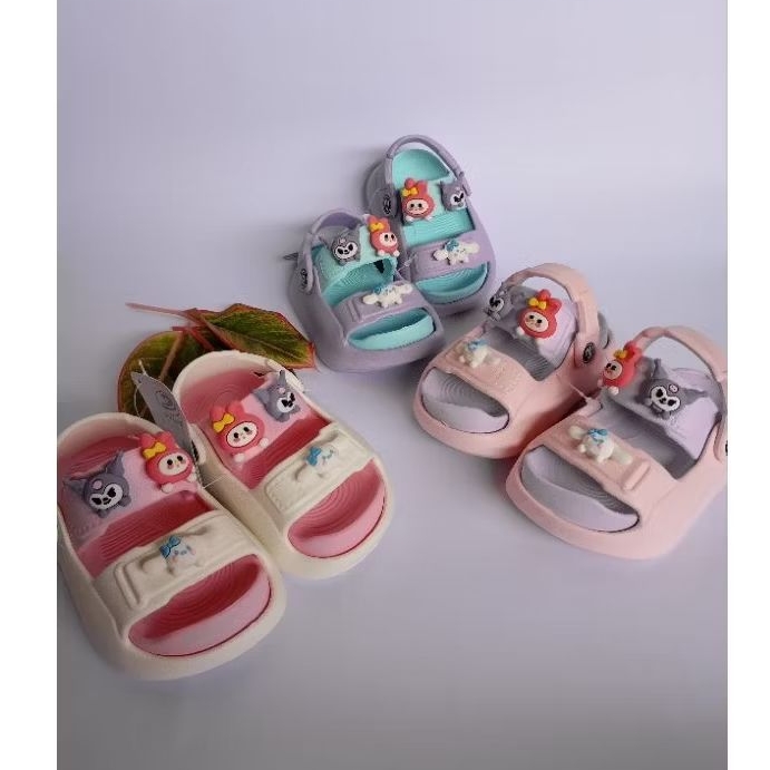 sandal selop tali anak cewek usia 2 - 5 tahun/sandal karet balita/sandal tali nyaman anak perempuan
