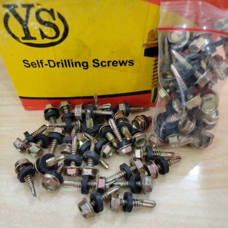 (25 Pcs)Self Drilling Screws/Baut SDS 12x20