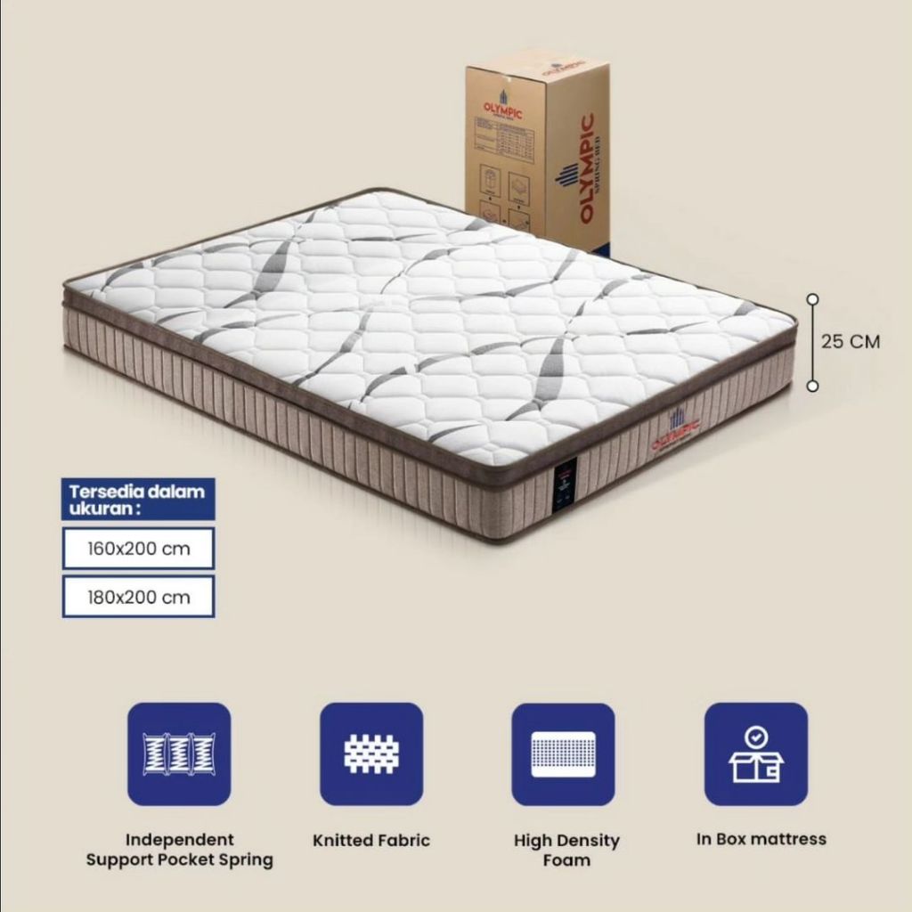 kasur springbed olympic in the box//free ongkir cilegon & serang kota
