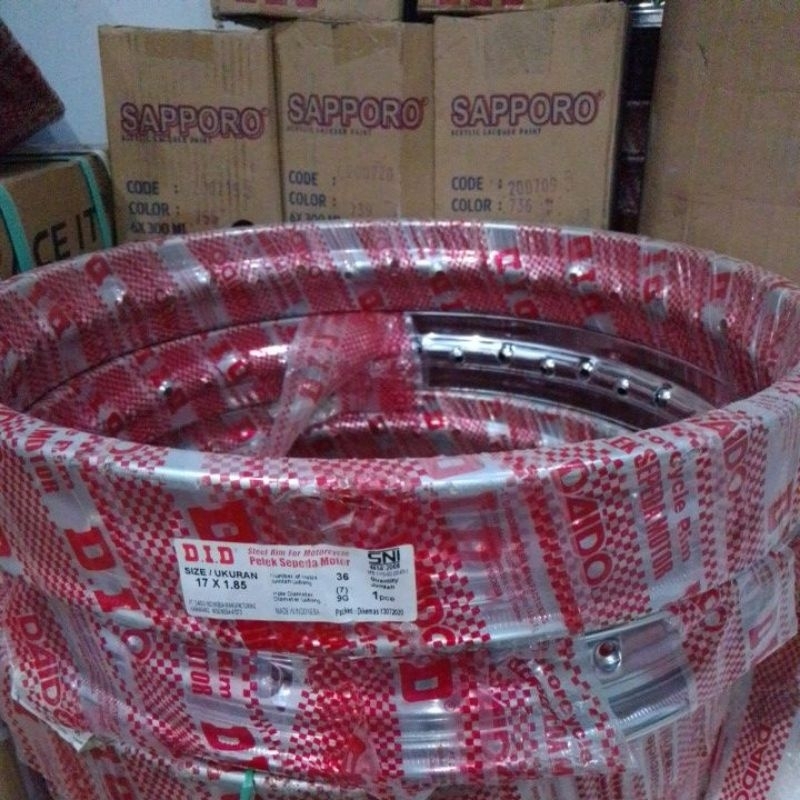 PELEG VELG LINGKARAN RIM RING 17 185X17 MOTOR BELAKANG DID 185 17