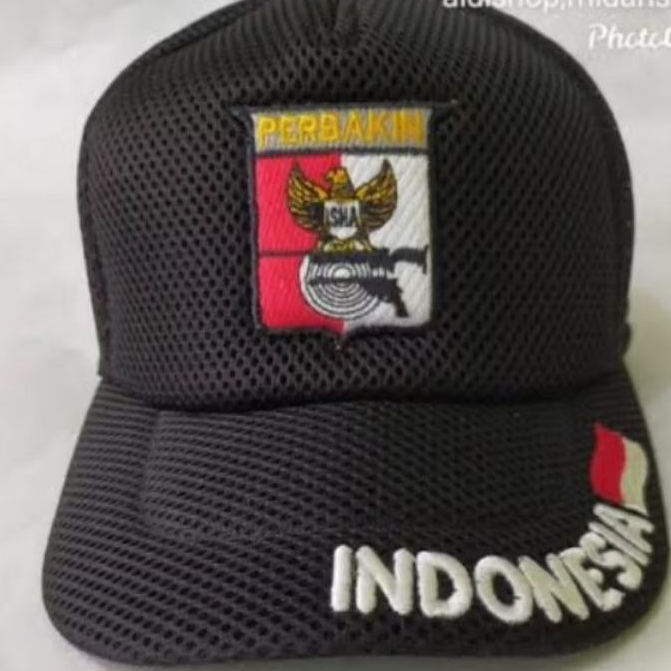 topi PERBAKIN Indonesia plus logo Perbakin #bordir  #atribut