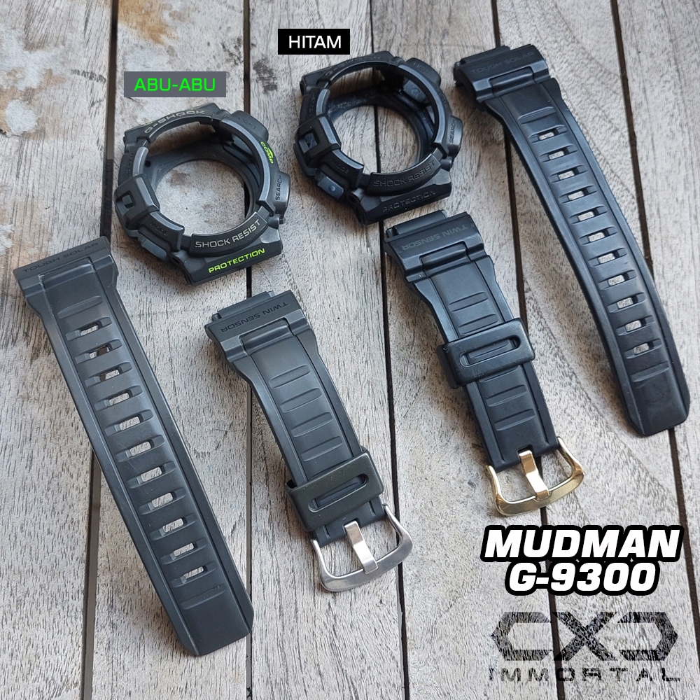 BnB bezel band strap g-shock mudman g9300 g 9300 abu-abu grey hitam black limited edition original c
