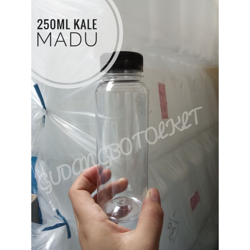 Botol kale 250ml tebal | botol murah untuk madu Volume 250ml