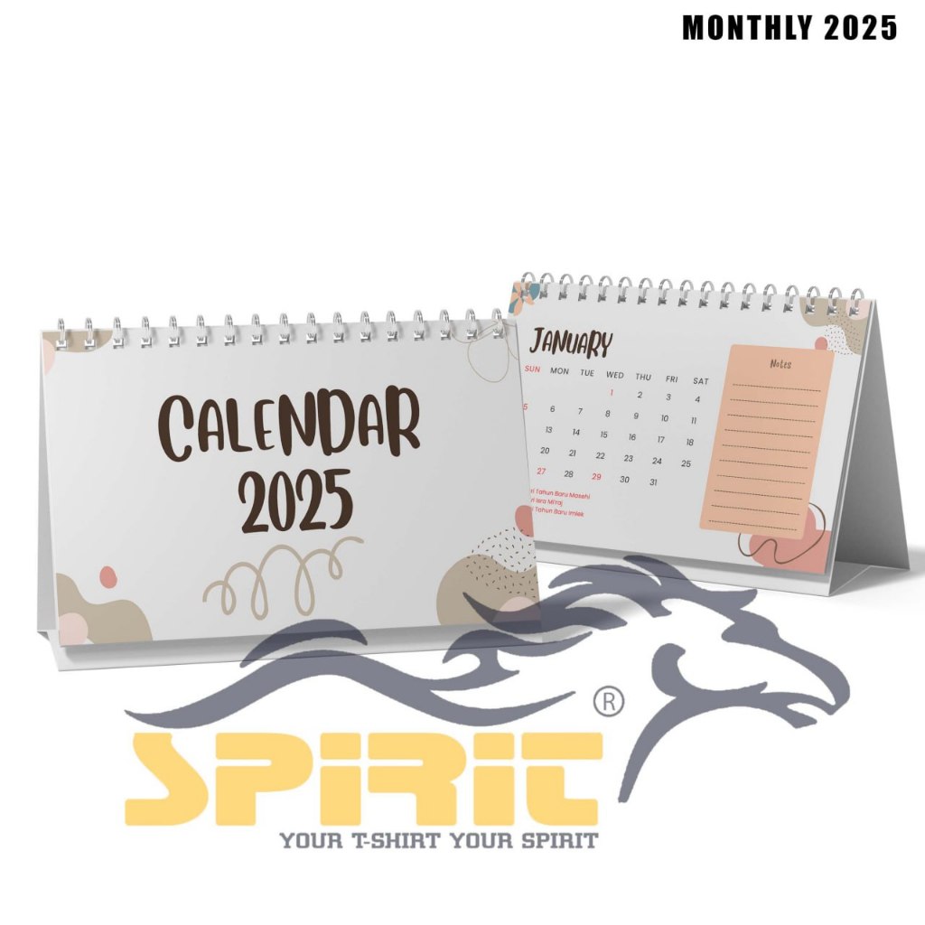 

Kalender 2025 Lengkap Kalender Meja Duduk Aesthetic Jumbo Calender Spiral Hiasan Rumah Kamar Unik