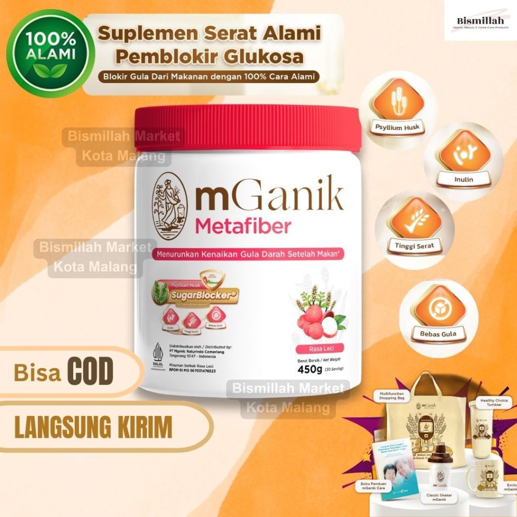 MGANIK METAFIBER / M GANIK / UNTUK DIABETES / 100% ORIGINAL